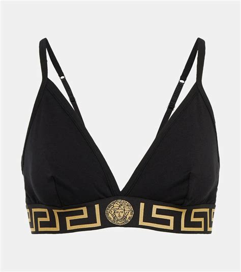 versace greca bralette|versace bralette top.